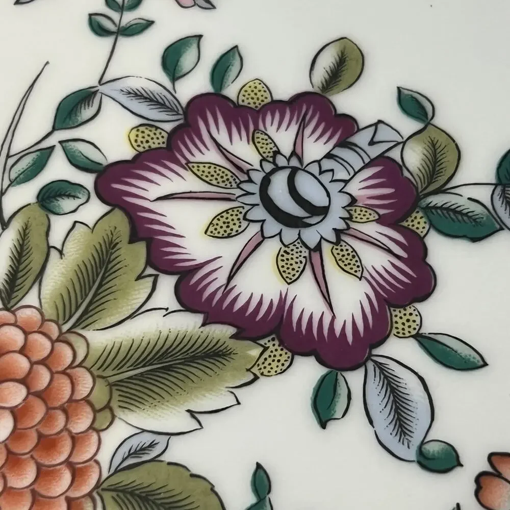 Richard Ginori Diamondstone Laveno Baronessa Round Platter Plate Italy 12.2 Inch